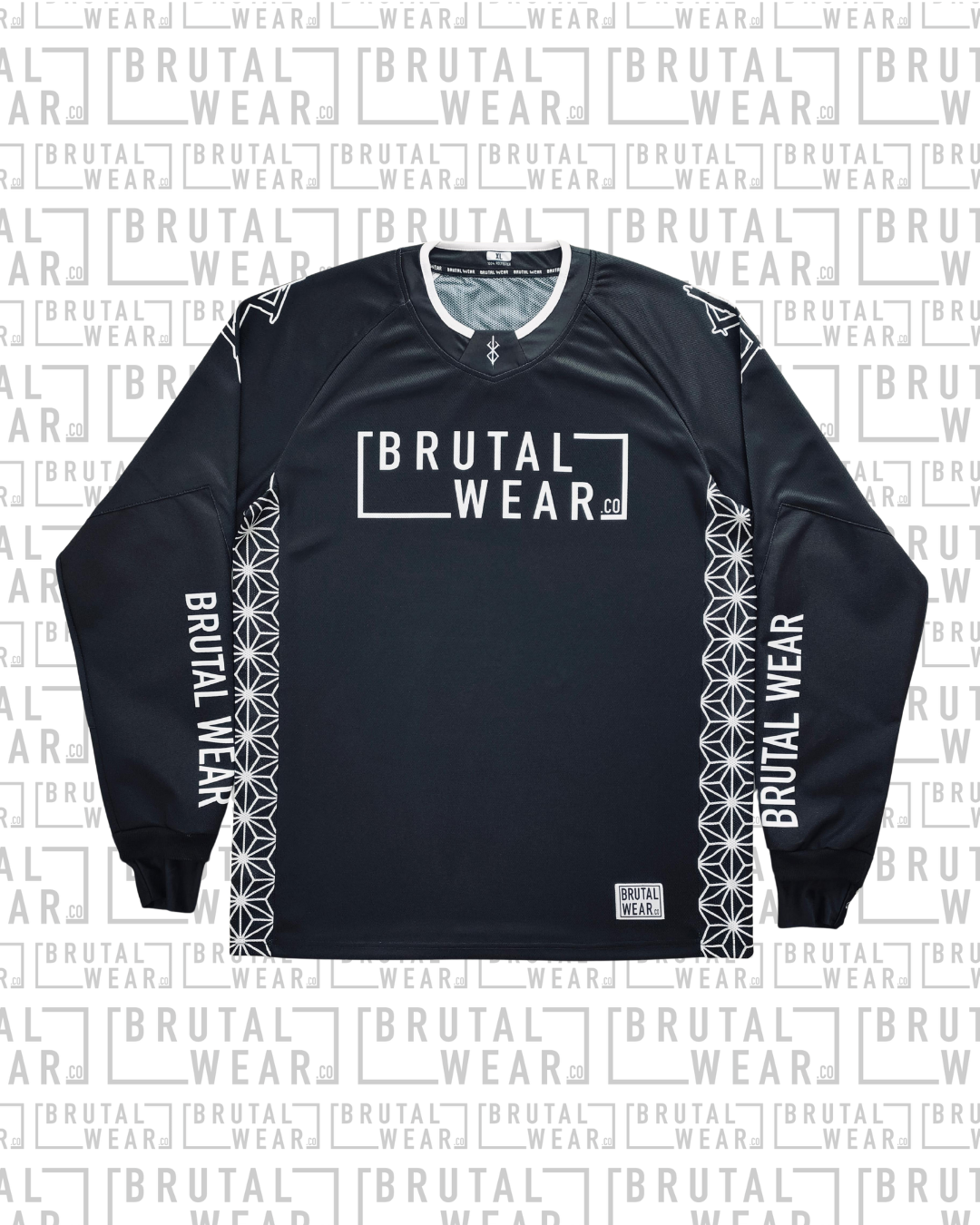 Icon Jersey - Black / White Geo