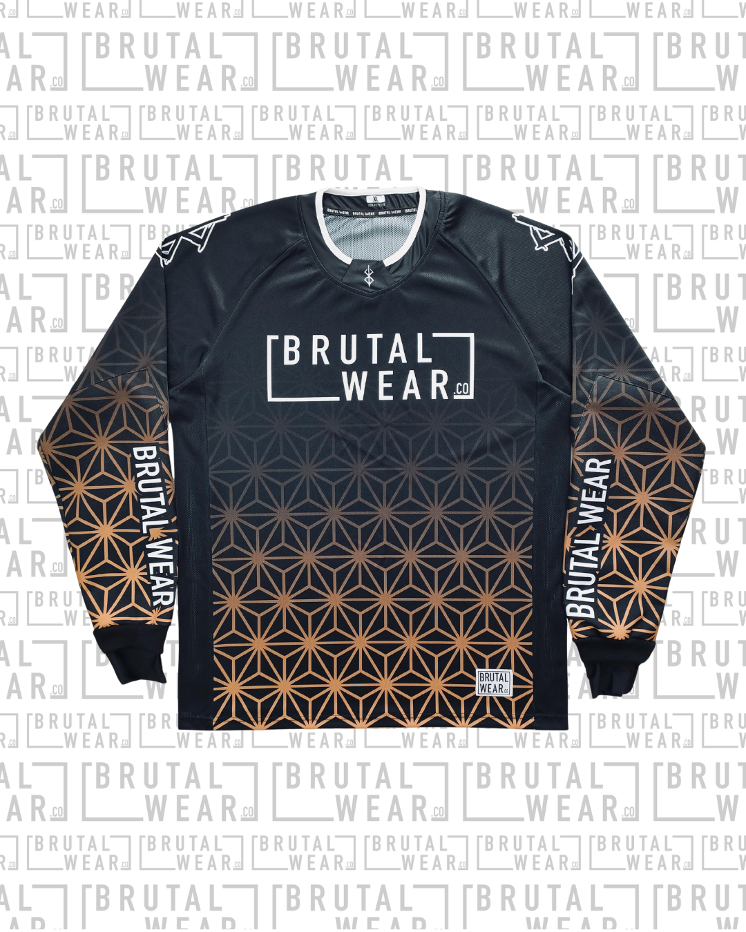 Icon Jersey - Brown Geo Fade