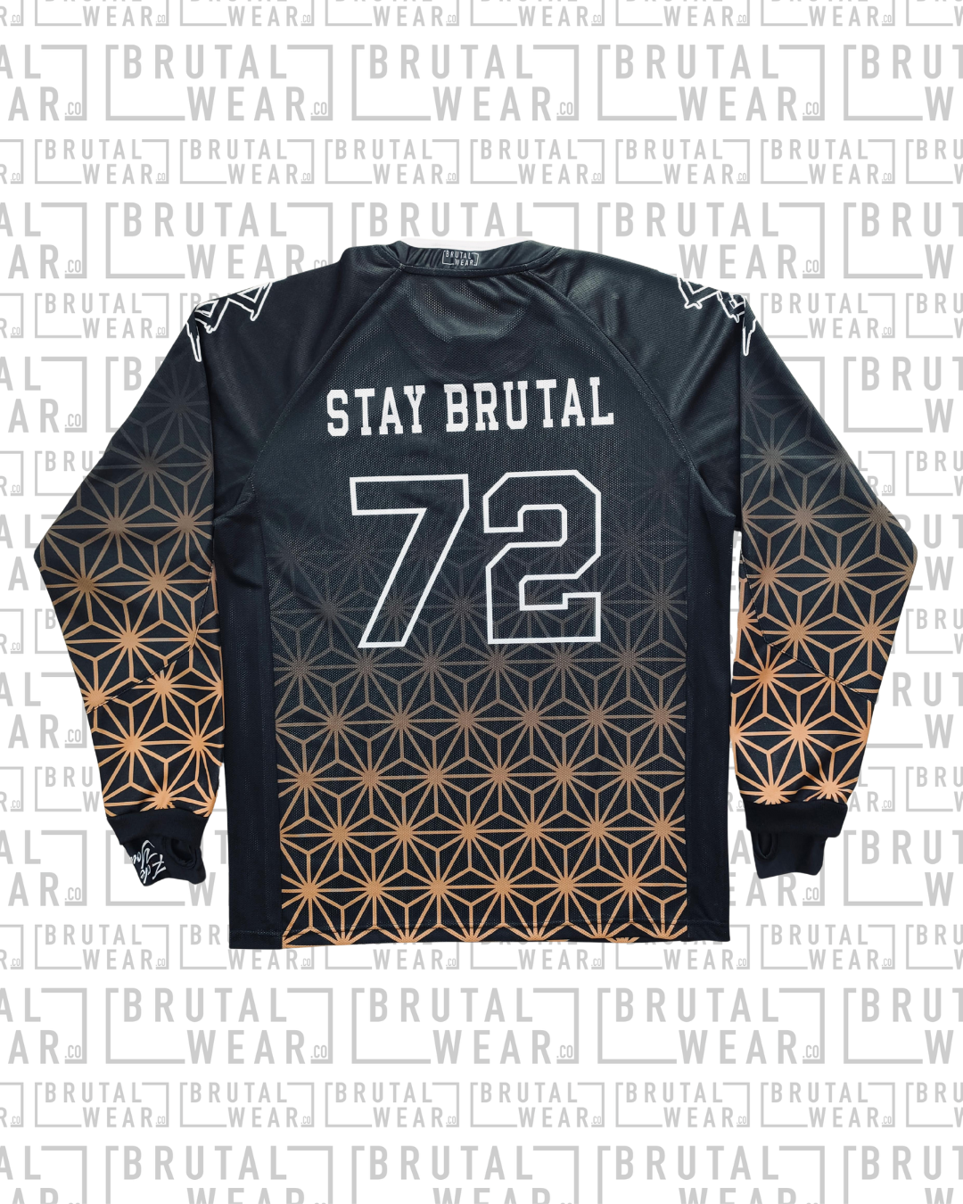Icon Jersey - Brown Geo Fade