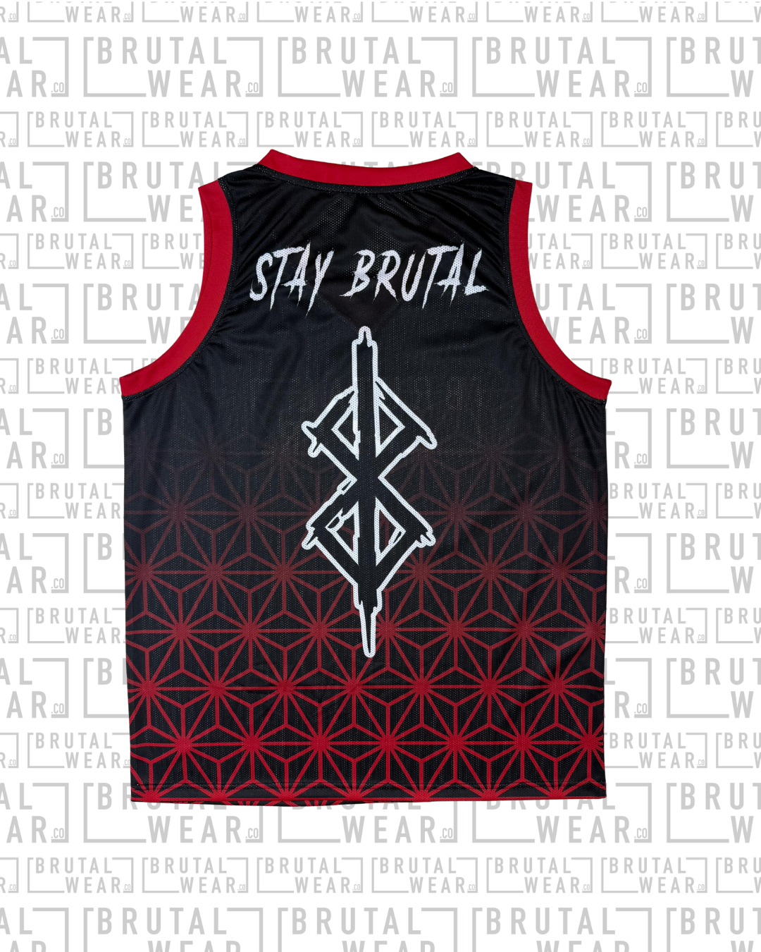 Streetball Jersey - Geo Fade Red
