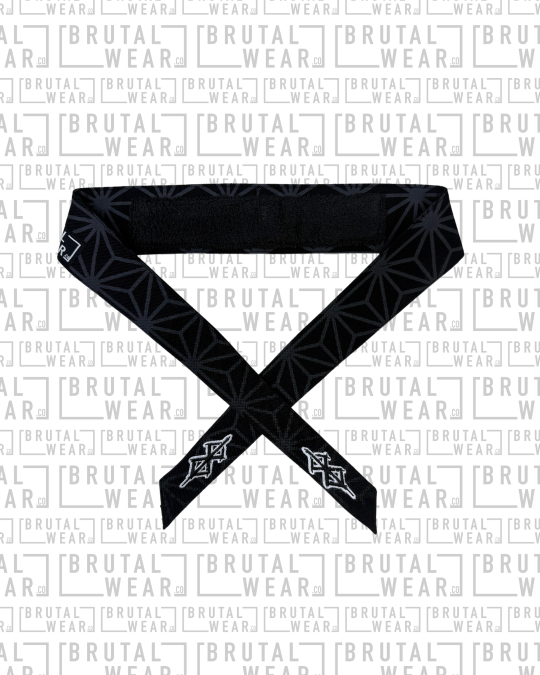 Headband - Black V1 - Geo Fade