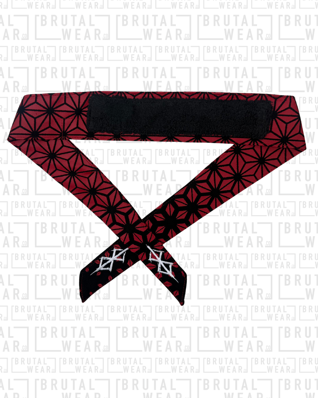 Headband - Red Geo Fade