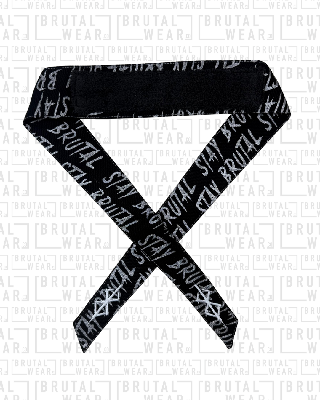 Headband - Silver Brutal Print