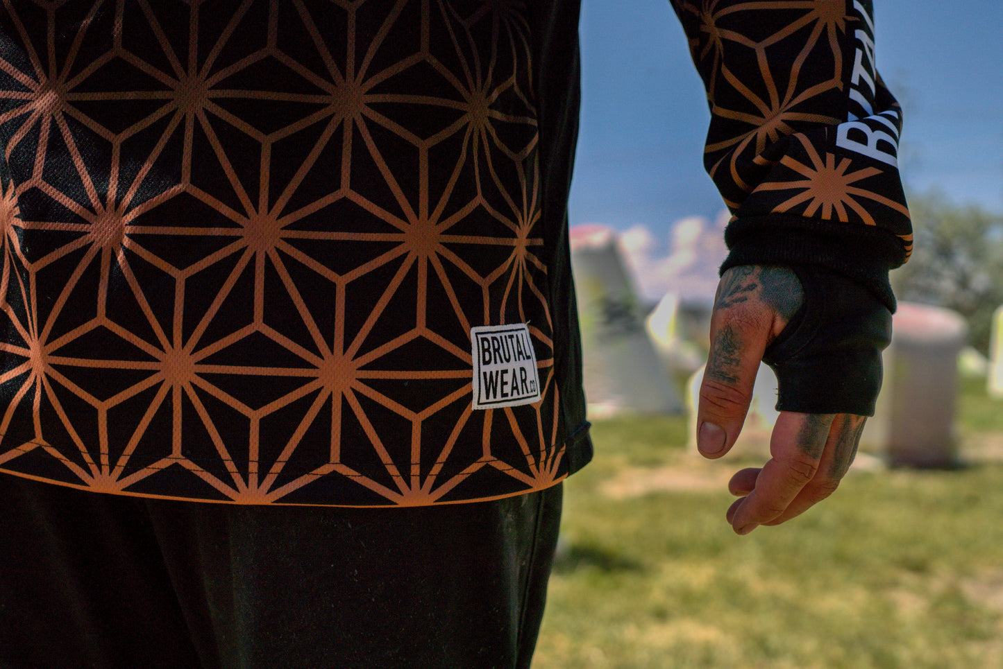 Icon Jersey - Brown Geo Fade