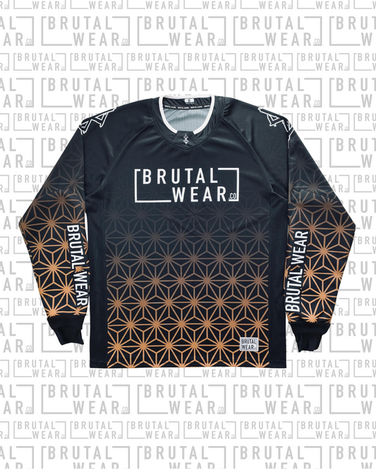 Icon Jersey - Brown Geo Fade
