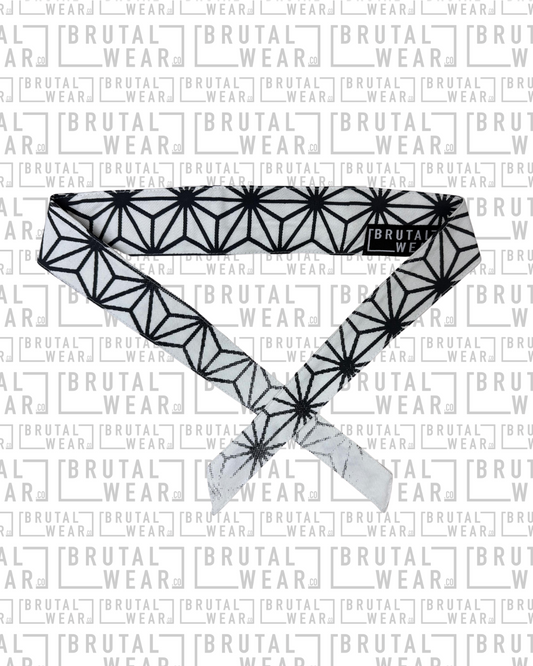 Headband - White V1 - Geo Fade