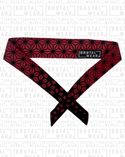 Headband - Red Geo Fade