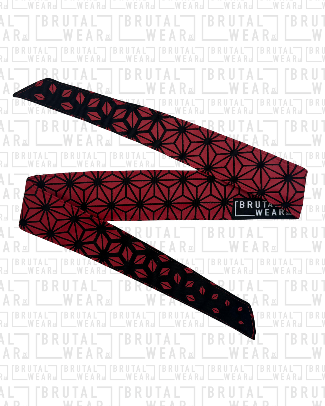 Headband - Red Geo Fade