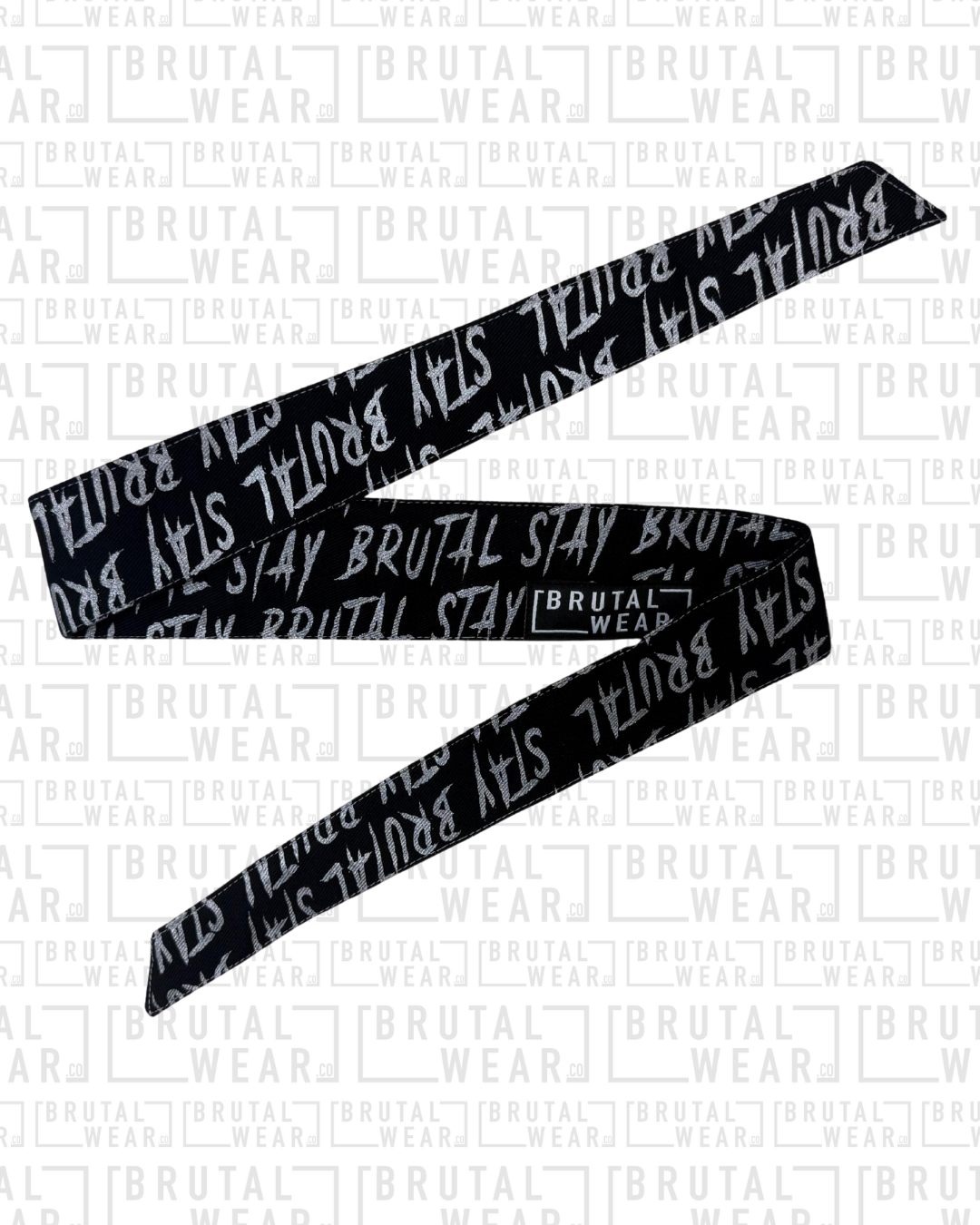 Headband - Silver Brutal Print